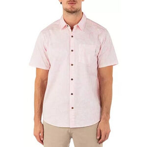 Men's Hurley stretch Button-Down Shirt Size xl Pink